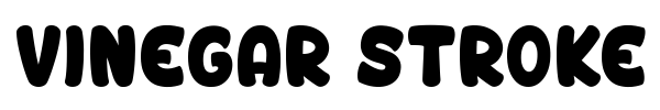 Vinegar Stroke font preview